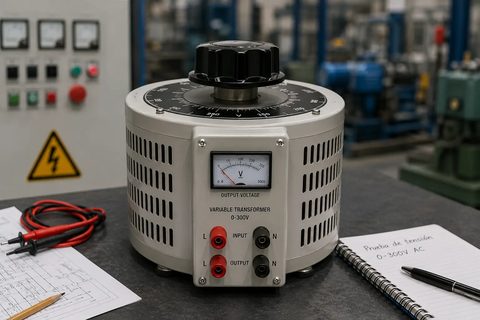 Transformador variable para regulación de tensión eléctrica